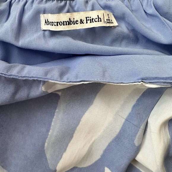 Mango Blue and White Flowy Maxi Skirt - Picture 4 of 4